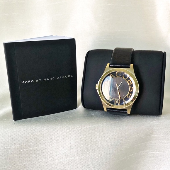 Marc Jacobs Skeleton Watch w/ Leather Band - Picture 4 of 8